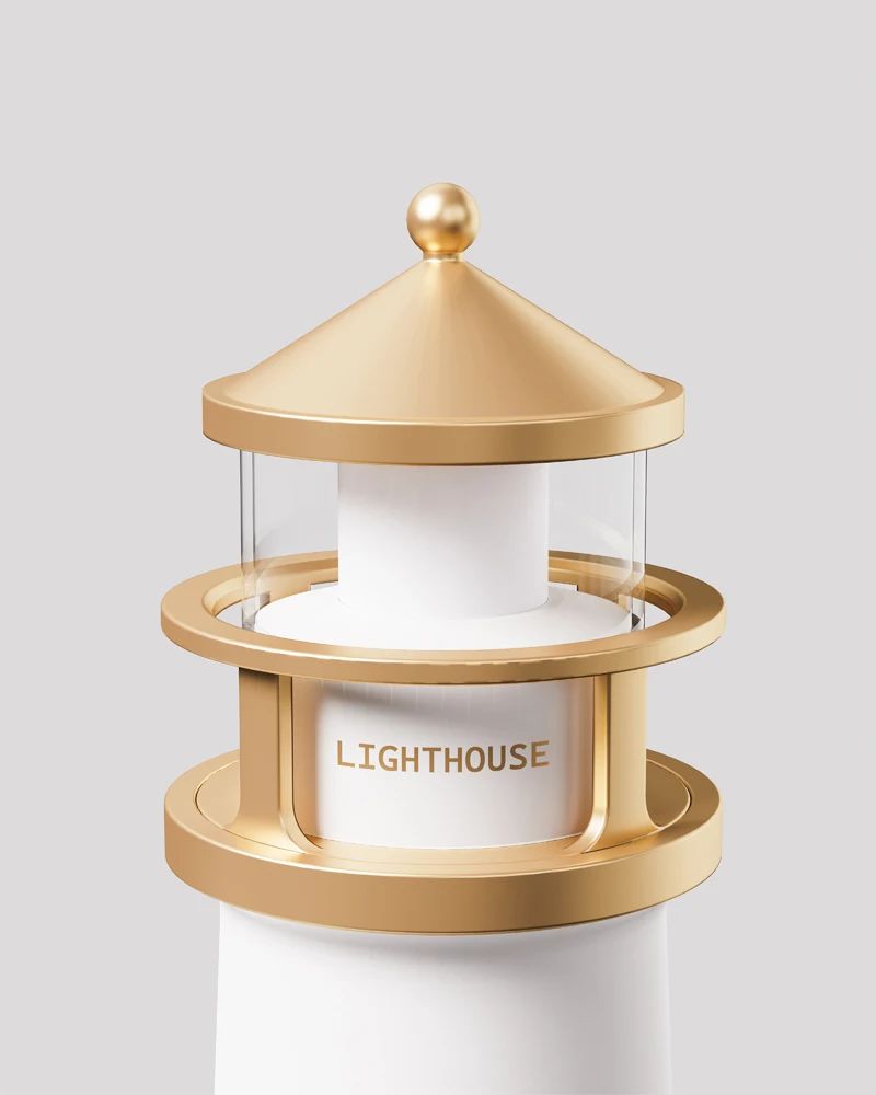 Leuchtturm Mondlampe