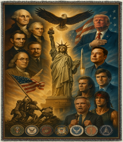 Gewebte Patriotische USA-Decke