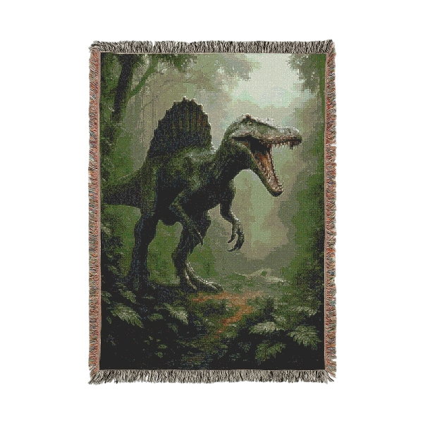 Gewebte Jurassic Park Decke 