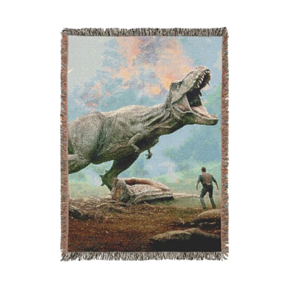 Gewebte Jurassic Park Decke 